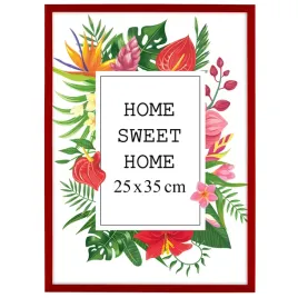 drewniana-ramka-na-zdjecia-25x35-cm-czerwona-z-zawieszka-gratis