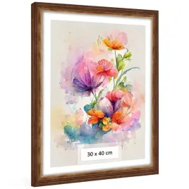 frezowana-ramka-brazowa-30x40-cm-z-drewna-sosnowego-na-sciane