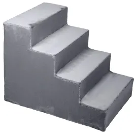 schodki-dla-psa-4-stopniowe-szare-tapicerowane-stabilne-i-lekkie