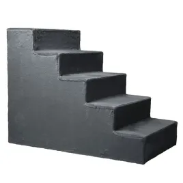 schodki-dla-psa-5-stopniowe-ciemnoszare-ergonomiczne-i-stabilne