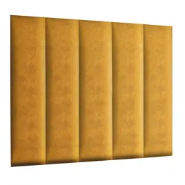 panel-scienny-120x30cm-tapicerowany-3d-wezglowie-w-kolorze-odcieniu-zoltego