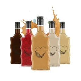5x-butelka-fala-500ml-nadruk-serce-prezent-butelki-szklane-nalewki-likier
