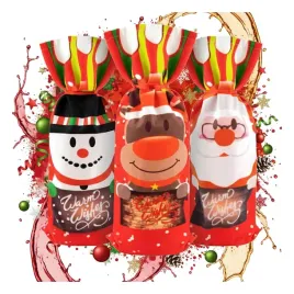 torebka-swiateczna-na-butelke-prezent-mikolaj-balwan-worek-czerwony-prezent