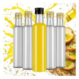 50x-butelki-szklane-dorica-250ml-bezbarwne-na-oliwe-ocet-sok-z-dozownikiem