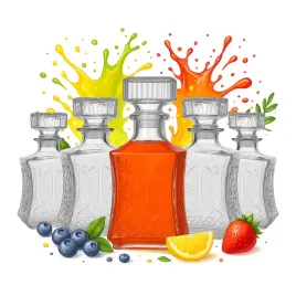 5x-szklana-karafka-lilia-750ml-na-nalewki-wino-alkohol-prezent-pojemniki