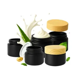 5x-pojemniki-szklane-czarny-mat-10g-na-krem-balsam-kosmetyki-sloik-szklany