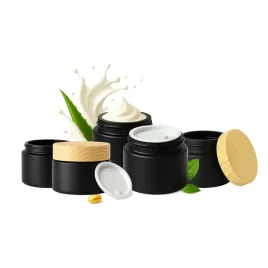 5x-sloik-szklany-czarny-mat-50g-na-krem-balsam-kosmetyki-masc-zel-sloiki
