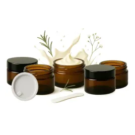 5x-sloik-szklany-brazowy-z-ciemnego-szkla-20g-20ml-na-krem-kosmetyki-probki