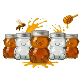 5x-sloiki-szklane-mis-300ml-z-zakretka-na-miod-dzem-przyprawy-mini-sloiczek