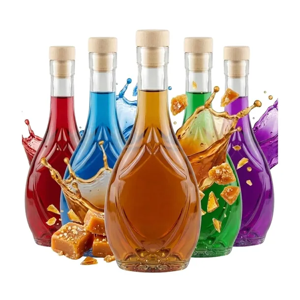5x Butelki Szklane ICONA 250ml Butelka IRYS Na Nalewki Miód Pitny Likier