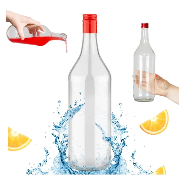 Butelka MONOPOL MONOPOLOWA 1L Butelki Szklane NA WÓDKĘ ALKOHOL NALEWKI SOK