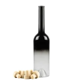 szklana-butelka-fenice-700ml-czarna-elegancka-ombre-na-alkohol-prezent