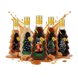 5x-butelki-choinka-250ml-zdobiona-swiateczna-butelki-szklane-nalewki-likier