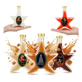 5x-butelki-gwiazdka-200ml-etykieta-butelka-szklana-na-swieta-nalewki