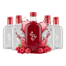 5x-butelki-piersiowka-200-ml-z-nadrukiem-na-nalewki-butelki-swiateczne