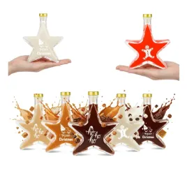 5x-butelki-swiateczne-gwiazdka-200ml-z-nadrukiem-na-nalewki-likier-wino