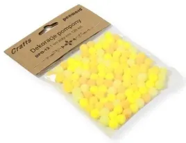 dekoracje-pompony-1cm-mix-zolty-120szt