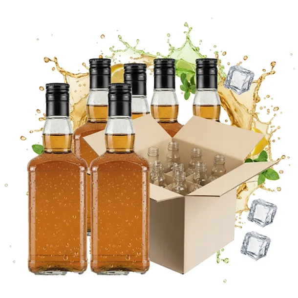 20x Butelki Szklane DANIEL 0,5l + KRATOWNICA na Whisky Wódka Alkohol 500ml