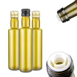 10x-butelki-dorica-oliwkowa-250ml-na-oliwe-z-dozownikiem-ciemne-szklo