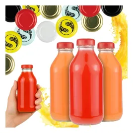 5x-butelki-szklane-330ml-na-sok-soczek-syrop-napoje-zakretki-fi33-zestaw