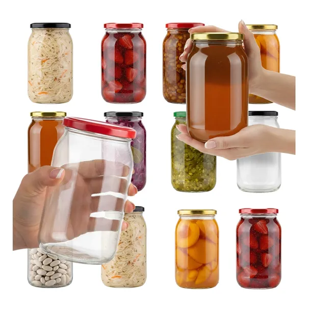 64x Słoik 900ml na MIÓD PRZETWORY słoiki szklane 0,9l + WIECZKO fi82 64szt.