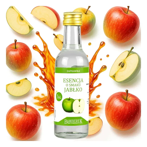 Zaprawka esencja JABŁKOWA NA 16L BARDZO WYDAJNA do likieru alkoholu wody
