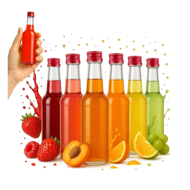 50X Butelka MONOPOL 100ML BUTELKI MONOPOLOWE SZKLANE Na alkohol wino syrop