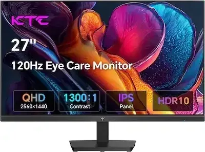 Monitor gamingowy KTC 27 cali QHD 100/120 Hz, IPS do gier 2K 1440P H27D9