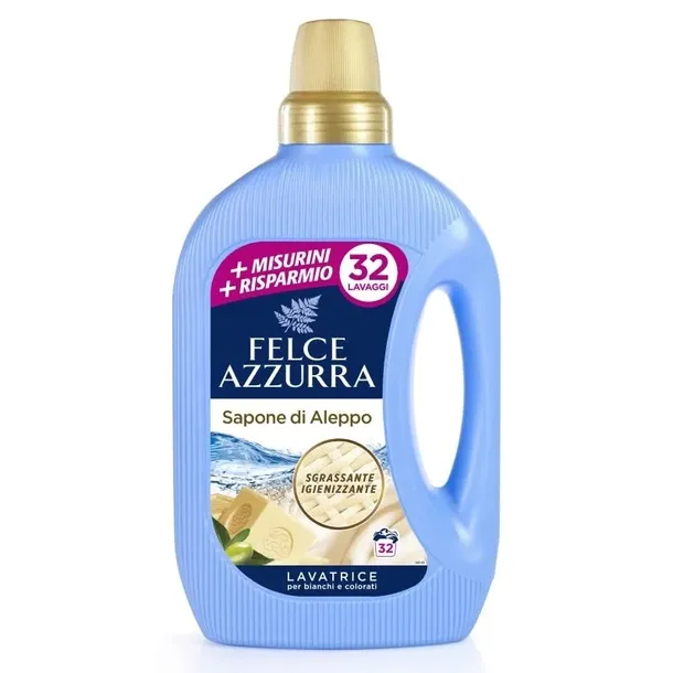 Płyn do prania Lavatrice Sapone di Aleppo 32mis. - Felce Azzurra
