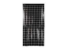 kurtyna-party-kwadraty-czarna-100x200cm