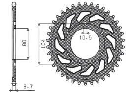 zebatka-tylna-sunstar-jtr488-45-kawasaki-zx9r-zzr1200-stalowa-wytrzymala