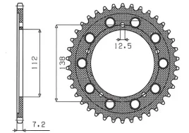 zebatka-tylna-sunstar-jtr1304-41-honda-vt750c-cbf-500-stalowa-wytrzymala