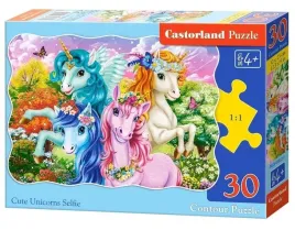 puzzle-30-cute-unicorns-selfie-castor