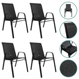 krzeslo-ogrodowe-na-taras-balkon-metalowe-czarne-wygodne-zestaw-4-szt