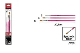 pedzle-syntetyczne-plaskie-3szt