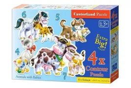 puzzle-x-4-zwierzeta-i-ich-dzieci-castor