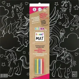 mata-czarna-kreda-unicorns-funny-mat-strigo