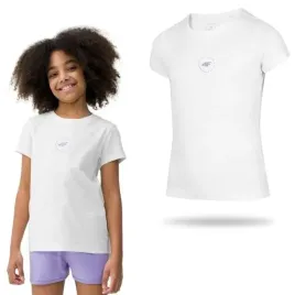koszulka-dziewczeca-t-shirt-bialy-4f-jwss24-ttshf1111