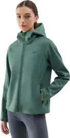 kurtka-damska-softshell-z-kapturem-4f-wss24-tsoff216-zielona
