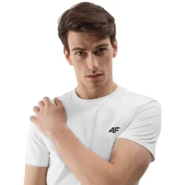 koszulka-meska-4f-male-logo-4fwss24ttshm1154-bialy