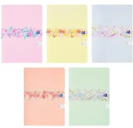 brulion-b5-96k-kratka-floral-5szt-oxford