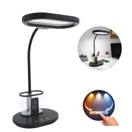 czarna-lampka-biurkowa-led-z-regulacja-swiatla-zegarem-i-lusterkiem-12w-eli