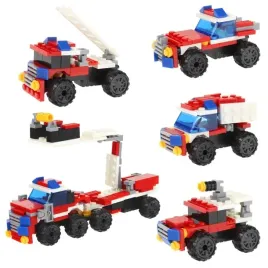 klocki-konstrukcyjne-4w1-straz-pozarna-woz-strazacki-z-drabina-robot-zestaw