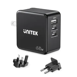unitek-ladowarka-gan-pd-65w-2x-usb-c-usb-a