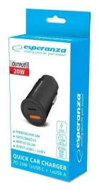 esperanza-ladowarka-samochodowa-20w-usb-c-pd-20w-usb-a-qc-3-0-18w-ezc111k