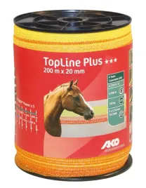 tasma-ogrodzeniowa-top-line-plus-tricond-200-m-x-20-mm-zolto-pomaranczowa