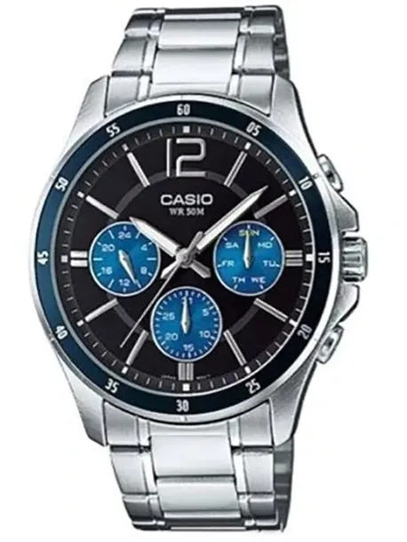ZEGAREK MĘSKI CASIO MTP-1374D-2AV (zd063c) + BOX +GRAWER