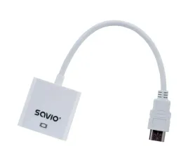 adapter-savio-cl-27-b-hdmi-m-d-sub-vga-f-010m-kolor-bialy