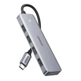 ugreen-hub-adapter-4w1-usb-c-do-4x-usb-3-0-usb-c-szary