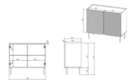komoda-2d-onda-98x45xh85-zielen